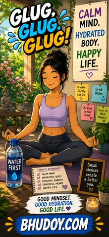 Calm Mind, Hydrated Body Bhudoy von Pogi Glug, Glug, Glug! wallpaper preview